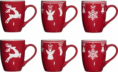 Produktbild von Ritzenhoff & Breker Navidad Kaffeebecher 360 ml 6er Set