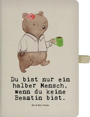 Produktbild von Mr. & Mrs. Panda Journal Beamtin Herz - Transparent - Geschenk, Jubiläum, Skizzenbuch, Beamte, Notizbuch kariert, Öffentlicher Dienst, Adressbuch, Studium, Beamtentum