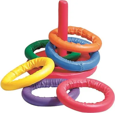 Produktbild von Spordas Ringwurfspiel Kinderspielzeug bunte Schaumringe