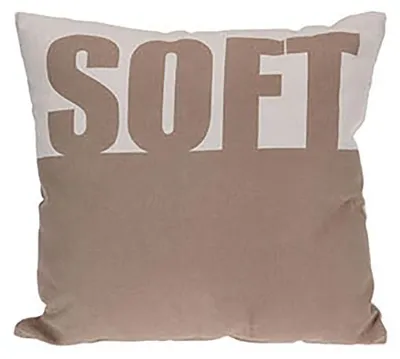 Produktbild von Zierkissen ca. 45x45 cm mit Farbe und Schriftzug dekoratives Kissen
