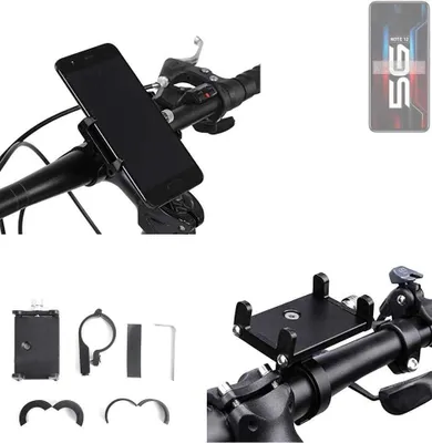 Produktbild von K-S-Trade Handyhalterung für das Fahrrad kompatibel mit Infinix Note 12 5G Halter Lenkstange Fahrradhalterung Motorrad Bike Mount Befestigung