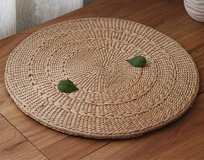 Obrázek produktu pro Jemné Asianliving orientální polštář ručně vyrobené přírodní Cattail Dur.50xTloušťka 1cm