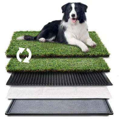 Obrázok produktu pre Solidchoice – Tréningová podložka z umelého trávnika pre psov a mačky, 63 x 51 cm