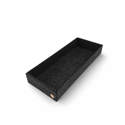 Produktbild von Aufbewahrungsbox CLEAN Filz 54 x 22 x 8 cm ohne Deckel in anthrazit meliert