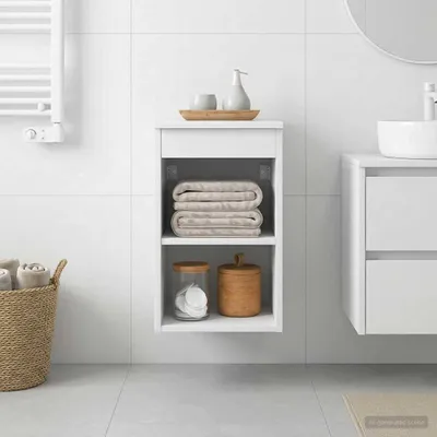 Obrázok produktu pre Maison Exclusive – Skrinka do kúpeľne, biela, 30 x 41 x 50 cm, drevotrieska