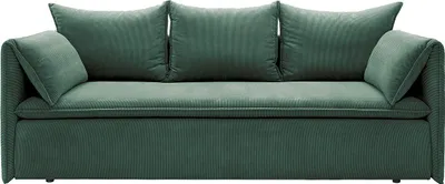 Produktbild von Sofa 3-Sitzer - Mit Schlaffunktion - Feincord - Tannengrün - TEODORA
