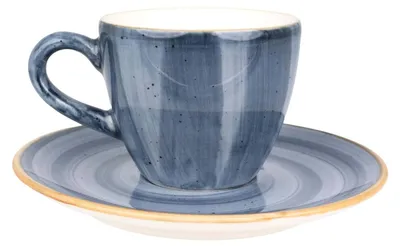 Zdjęcie produktu dla Bonna Aura Dusk - Filiżanki i spodki do espresso - 80 cm3 - Porcelana - zestaw 6 sztuk
