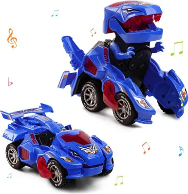 Obrázek produktu pro Transformující se dinosauří auto, Transformers hračka se světelnou a zvukovou funkcí, Dinosaurus Transformer Car Toy, dívky a chlapci