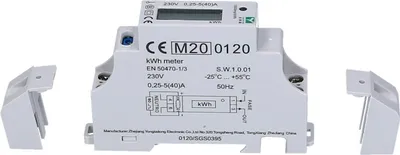 Stromzähler für DIN-Schiene, MID-geeicht, 1 Phase, 3,7/7,4 kW