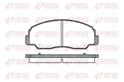 Produktbild von REMSA Bremsbeläge Satz Vorne Bremsklötze für DAIHATSU Feroza (F300) 0178.20