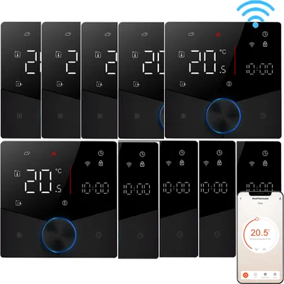 Produktbild von 10X WiFi Tuya Smart Thermostat 3A Raumthermostat Wasserheizungsgeräte Fußbodenheizung, APP-Steuerung, Sprachsteuerung Tmall Genie Amazon Home