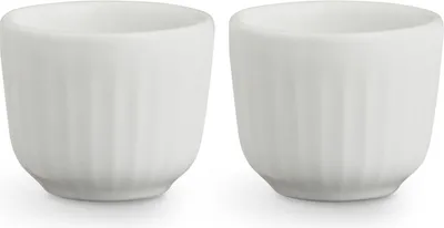 Produktbild von Kähler Design - Hammershøi Eierbecher - Weiß - 2er Pack, H 4,5 cm