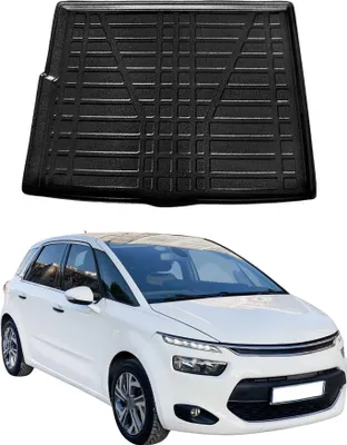 Image de Bac de coffre Bac de coffre pour Citroen C4 Picasso 2013-2021 Caoutchouc TPE Noir