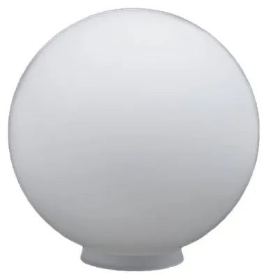 Image de Verre de rechange pour lampe sphérique, Ø 400 mm, blanc mat, verre de luminaire sphérique, ouverture 150 mm avec collerette