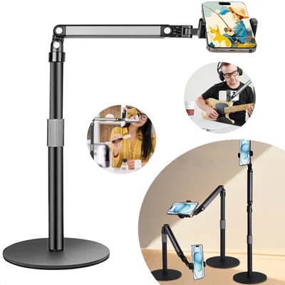 Produktbild von Handyhalterung, Tisch Telefonständer zum Filmen mit Robuste Basis Kompatibel