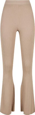 Zdjęcie produktu dla Urban Classics Ladies - Rib Knit Bootcut Leggings taupe - S
