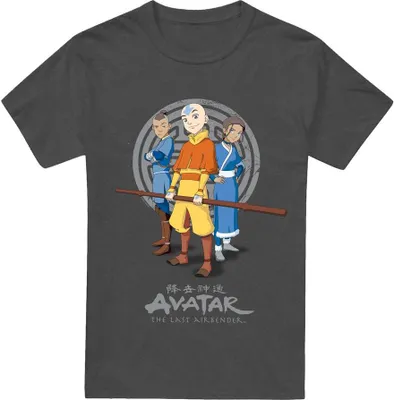 Obrázok produktu pre Avatar: The Last Airbender - Tričko "Team Avatar" pre mužov/dámy Uni TV18366 (M) (Charcoal)