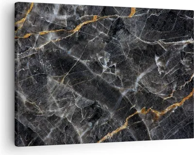 Produktbild von Bild auf Leinwand - Leinwandbild - Einteilig - Marmor Stein Schwarz - 70x50cm - Wand Bild - Wanddeko - Wandbilder - Leinwanddruck - Bilder - Wanddekoration - Leinwand bilder - Wandbild - AA70x50-4899