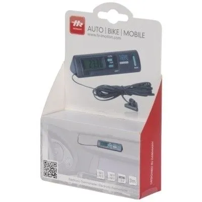 Produktbild von HR 10110101 Elektronik-Thermometer Innen-Außentemperatur, Aufbau, Kabelsensor, selbstklebend