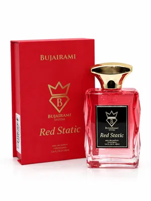 Zdjęcie produktu dla Bujairami Red Static Eau de Parfum 100 ml – Uniwersalny zapach – Owocowo-kwiatowa kompozycja, Obraz wygenerowany przez AI