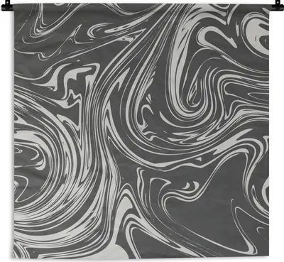 Produktbild von MuchoWow® Wandteppich Wandbehang Marmor - Linie - Muster 150x150 cm Tapisserie Dekoration Wandtuch - Wohnaccessoires - Modernes
