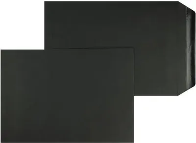 Produktbild von Versandtaschen 220x312mm 120g/qm gummiert VE=100 Stück schwarz
