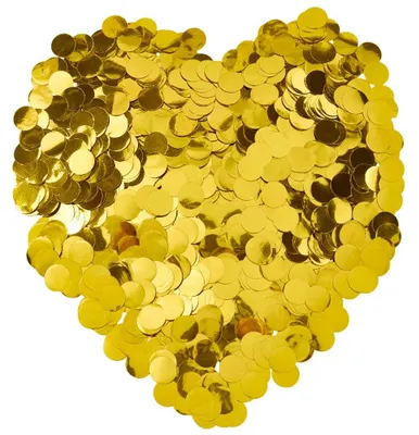 Goldene Pailletten Konfetti, 100 g, rund, für Tischdeko & Party