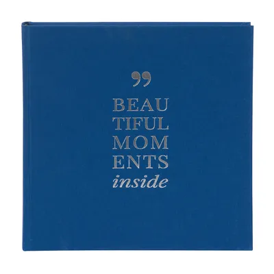 Produktbild von Goldbuch Fotoalbum Linum 2.0 blau 25x25 cm 60 weiße Seiten