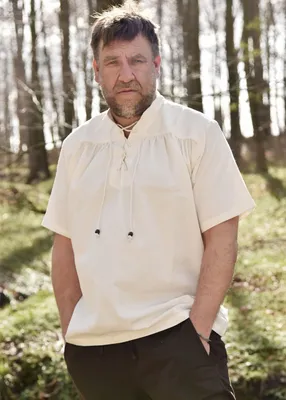 Produktbild von Mittelalter-Hemd, kurzarm, natur : XXL Größe: XXL