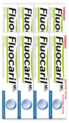 Obrázok produktu pre 12 ks zubnej pasty Fluocaril Bi-Fluoré s fluórom - 75 ml - výhodný balík - 12 kusov