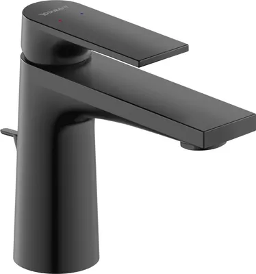 Produktbild von Duravit Waschtisch-Einhebelmischer Tulum S Ausl. 110mm, m Zugst.Abl.Gar., sw matt