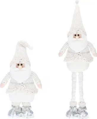Produktbild von SPRINGOS Nikolaus Dekofigur Weihnachtsmann Teleskopbeine 62-90 cm höhenverstellbar Weihnachten
