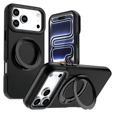 Obrázek produktu pro Magnetické pouzdro pro Apple iPhone 18 Pro / 17 Pro s 360stupňovým držákem a stojanem