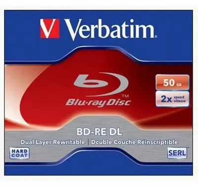 Produktbild von 1 Verbatim DL Bluray Rohlinge BD-RE 50GB 2x rewriteable