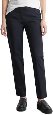 Productafbeelding van Marc O'Polo dames chino, met stretch, slim fit, blauw (Thunder Blue), maat 38