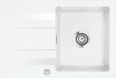 Produktbild von Systemceram KeraDomo Spüle GENEA 75 in GRÖNLAND mit Excenterbedienung / Einbauspüle