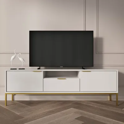 Immagine prodotto di Mobile TV Austin - Mobile TV con 2 ante, 1 cassetto e 1 ripiano, larghezza 135/175 cm