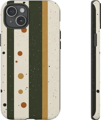 Produktbild von Retro-Streifen und Punkte – Hülle Kompatibel mit iPhone 15 Plus