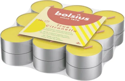 Image de Pack de 18 bougies chauffe-plat True Citronella