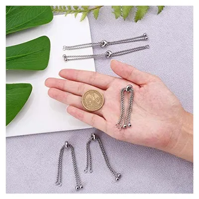 Produktbild von Verstellbare Armbänder aus Edelstahl für Schmuckherstellung