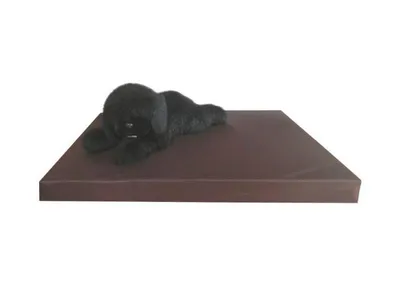 Productafbeelding van Gezondheidsmatras Leatherlook Bruin L - 100 x 75 cm - Luxe Hondenmatras Hondenbed Hondenkussen Hondenbed