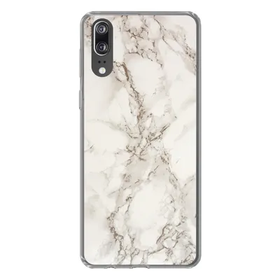 Produktbild von MuchoWow® Handyhülle Schutzhülle Hülle für Huawei P20 Marmor - Grau - Weiß Silikon Softcase Handy Hülle - Hardcover