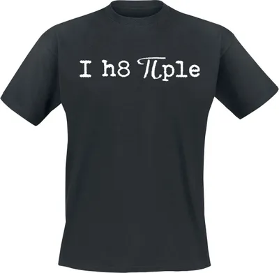 Produktbild von Sprüche T-Shirt Herren I Hate People schwarz 4XL