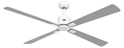 Image de Ventilateur de plafond à basse consommation avec télécommande Eco Neo III WiFi 152 cm Blanc pales Wenge / Gris argent