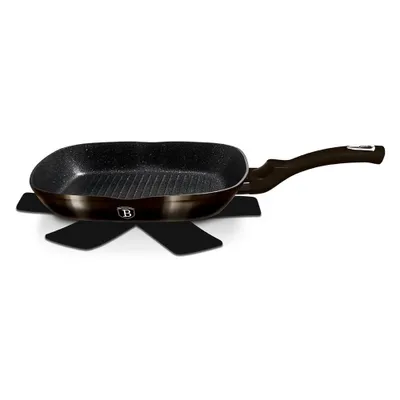 Obrázek produktu pro Berlinger Haus granitová grilovací pánev 28cm Shiny Black BH6611