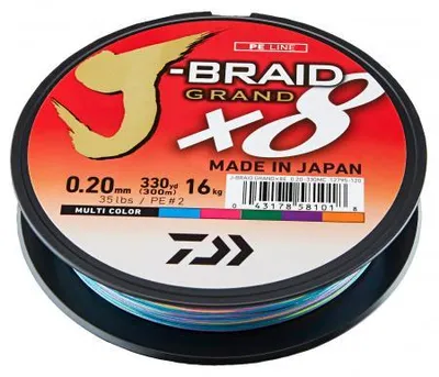 Obrázok produktu pre Rybičková šnúra Angelschnur J-Braid Grand X8 (viacfarebná, 300 m)