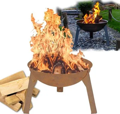 Immagine prodotto di Ciotola da fuoco rustica - 43 cm - Acciaio -  Germany