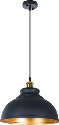 Produktbild von ARTE LAMP Pendelleuchte mit Kabel - Küche, Schlafzimmer, Wohnzimmer Kronleuchter - Schwarze Metall Pendelleuchte CAPPELLO A7039SP-1BK