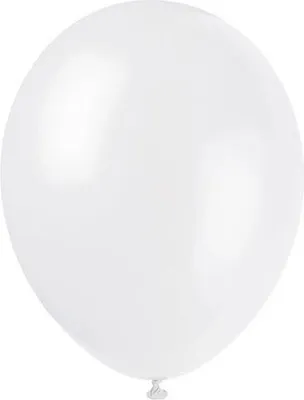 Zdjęcie produktu dla Balony do dekoracji imprez 12 sztuk białe - jeden rozmiar
