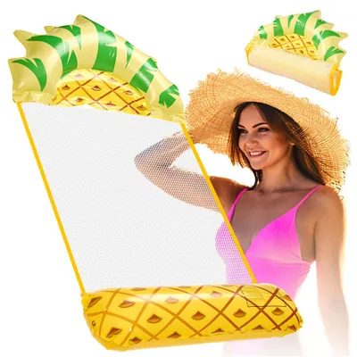 Obrázek produktu pro Creative Corner Nafukovací plážová matrace houpací síť vodní lehátko křeslo bazén ananas